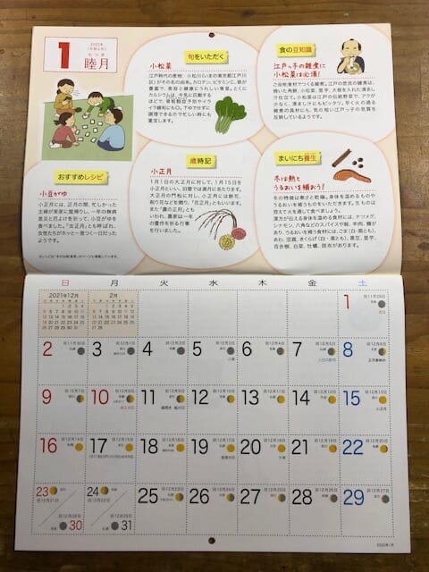 伝統食育暦の中のページ